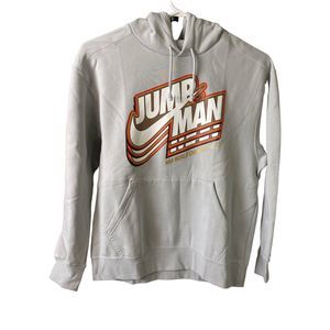 Nike Air Jordan Hoodie Grey Fog Fleece Men's Size Large, NBA World Champs New